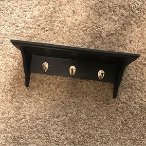 Key hook hanger and shelf
